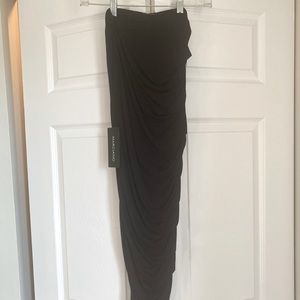 Black maxi skirt